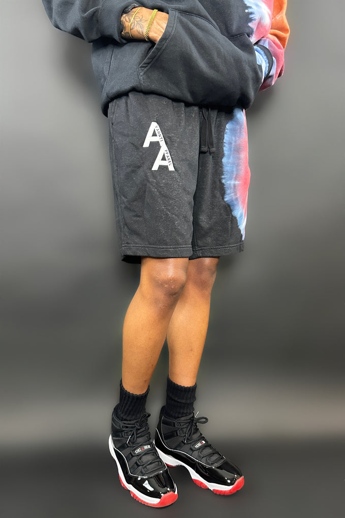 Signature Stacked “A” Tie Dye Set | Black/Multicolor