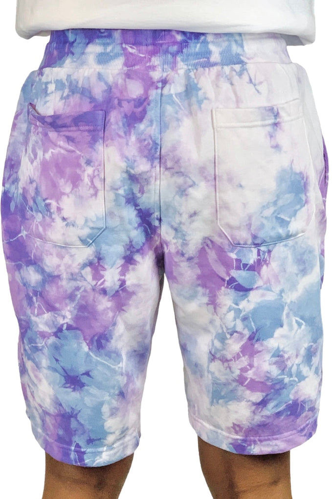 Signature Tie Dye Shorts | Blue/Purple