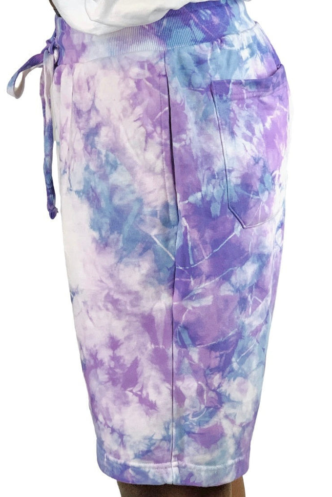 Signature Tie Dye Shorts | Blue/Purple