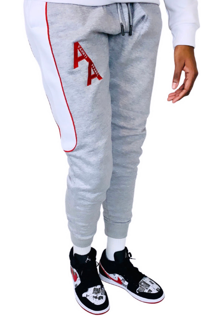 The Re-Up | Grey/White | Signature Jogger Set (TM)