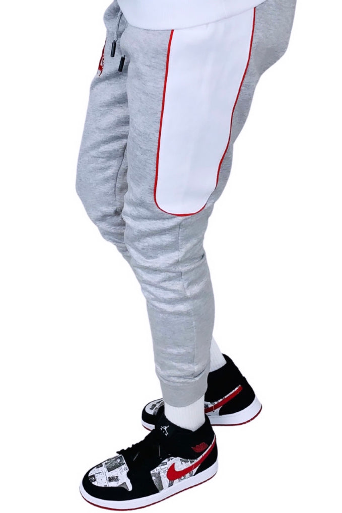 The Re-Up | Grey/White | Signature Jogger Set (TM)